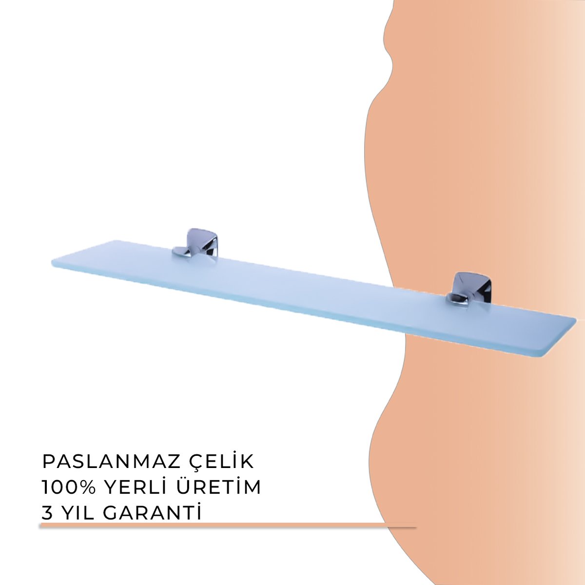 İGK YAPI - Duxxa Eiffel Ayna Etajeri Krom (A.1401)