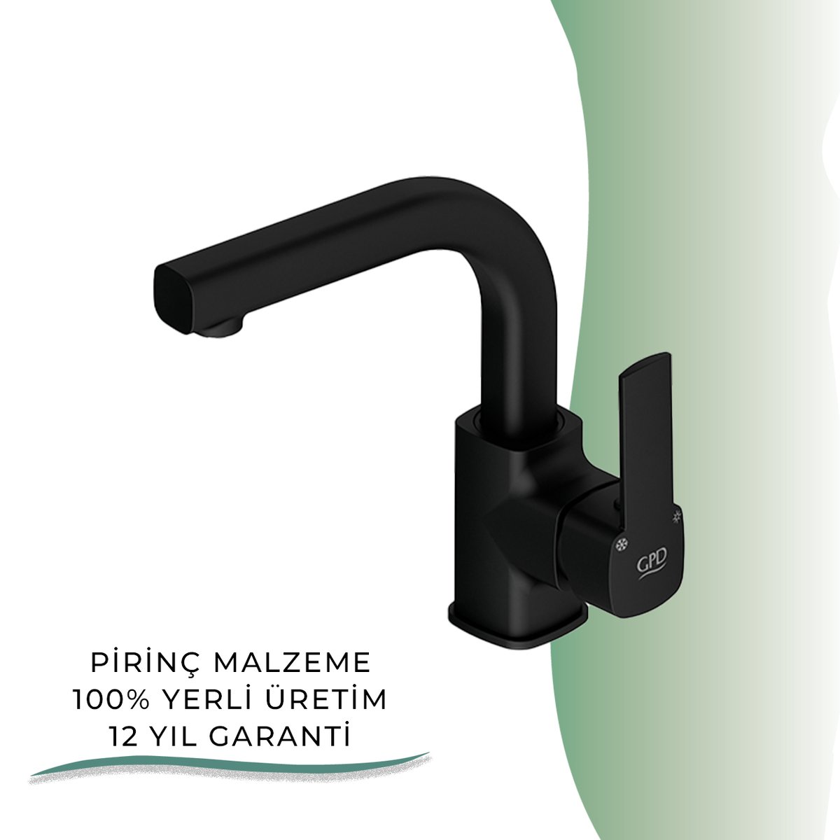 İGK YAPI - GPD S Pedra Tek Gövde Lavabo Bataryası  (MTL160-S)