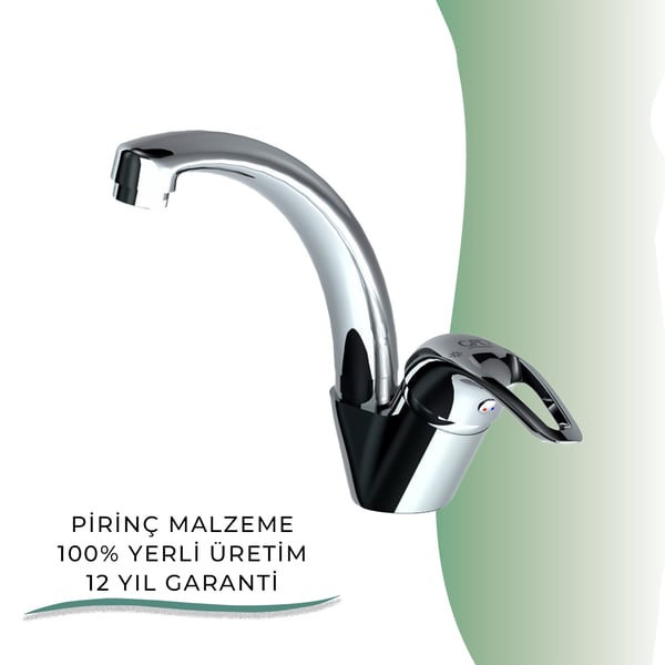 İGK YAPI - GPD Adrio Tek Su Girişli Tek Gövde Lavabo Bataryası  (MTT120)