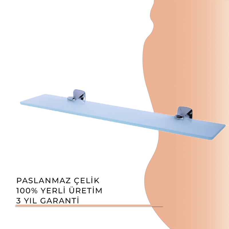 İGK YAPI - Duxxa Eiffel Ayna Etajeri Krom (A.1401)